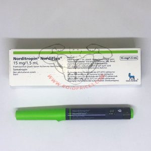 Norditropin 45 IE (15 mg) menschliches Wachstumshormon Foto der Verpackung